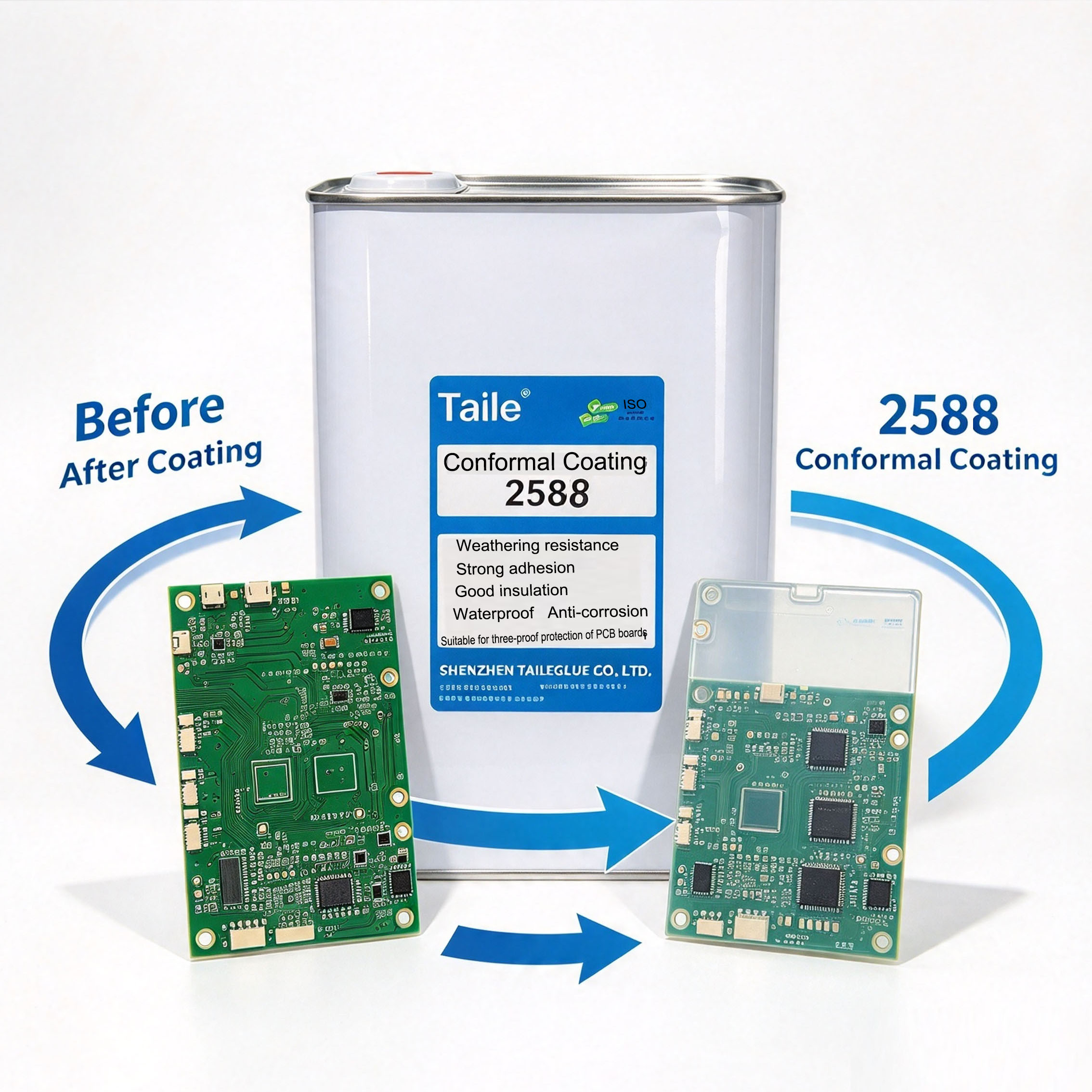 Modified Acrylic UV+Moisture Dual-Cure Conformal Coating