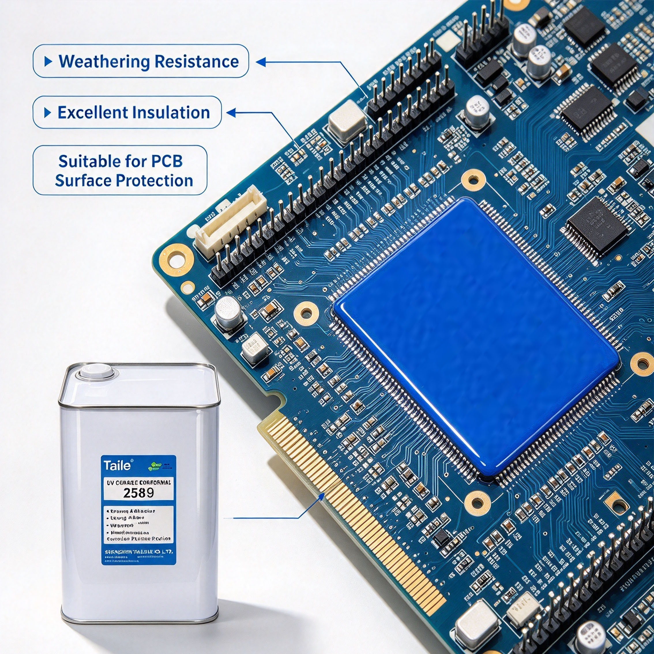 2589 Modified Acrylic UV+Moisture Dual-Cure Conformal Coating 