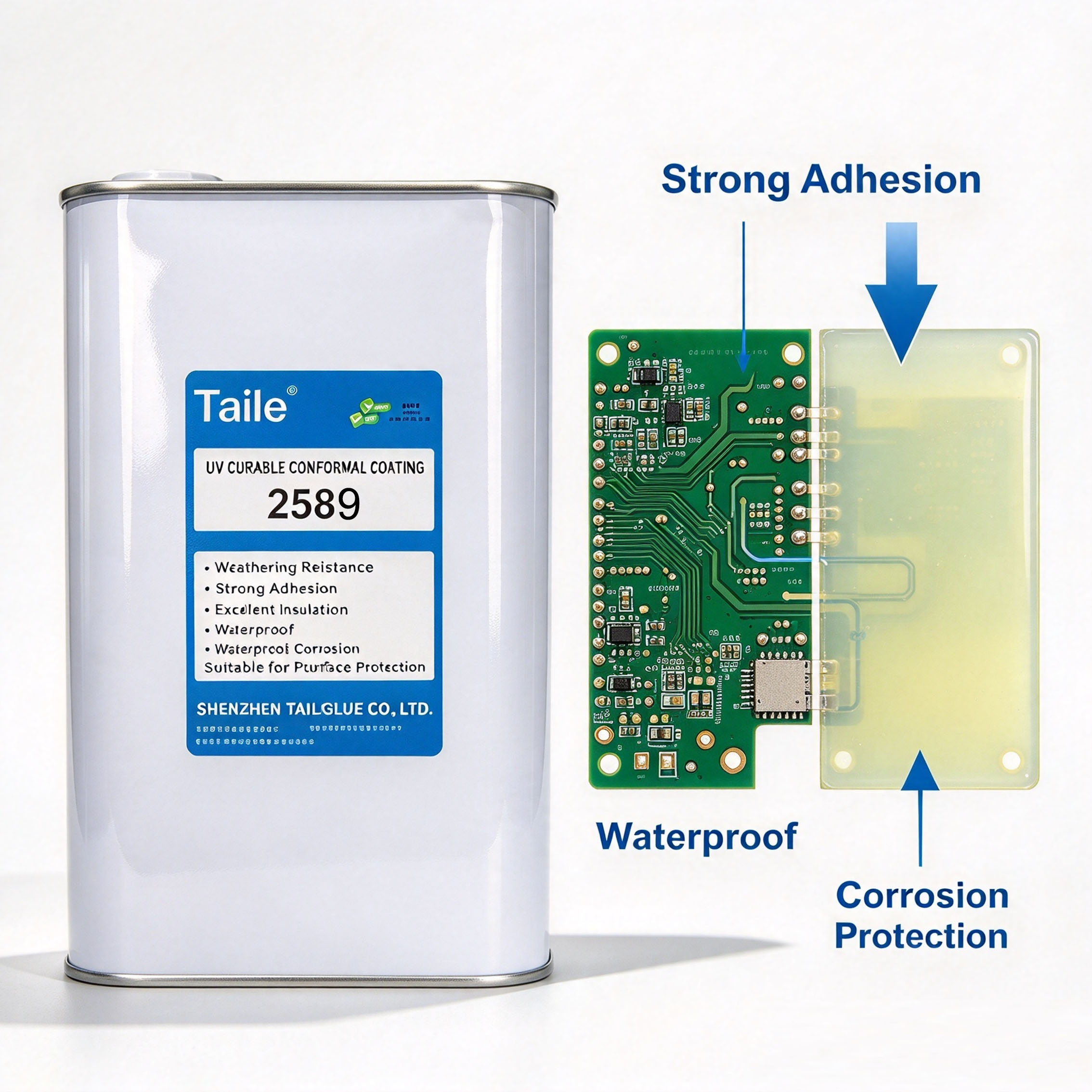 2589 Modified Acrylic UV+Moisture Dual-Cure Conformal Coating 